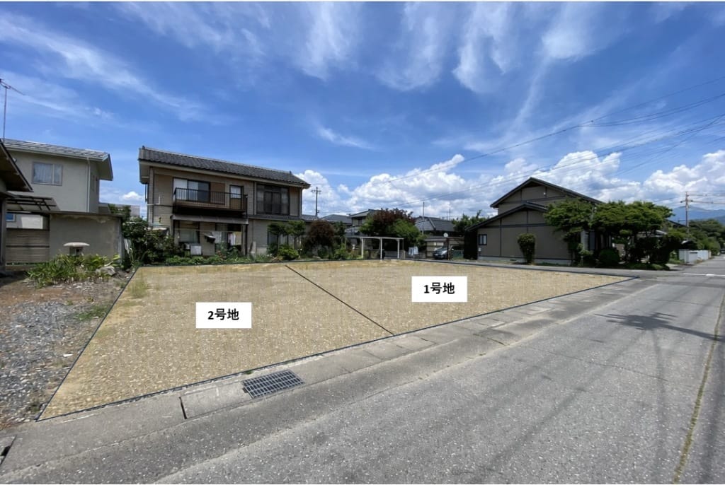 南側から見た 区画
