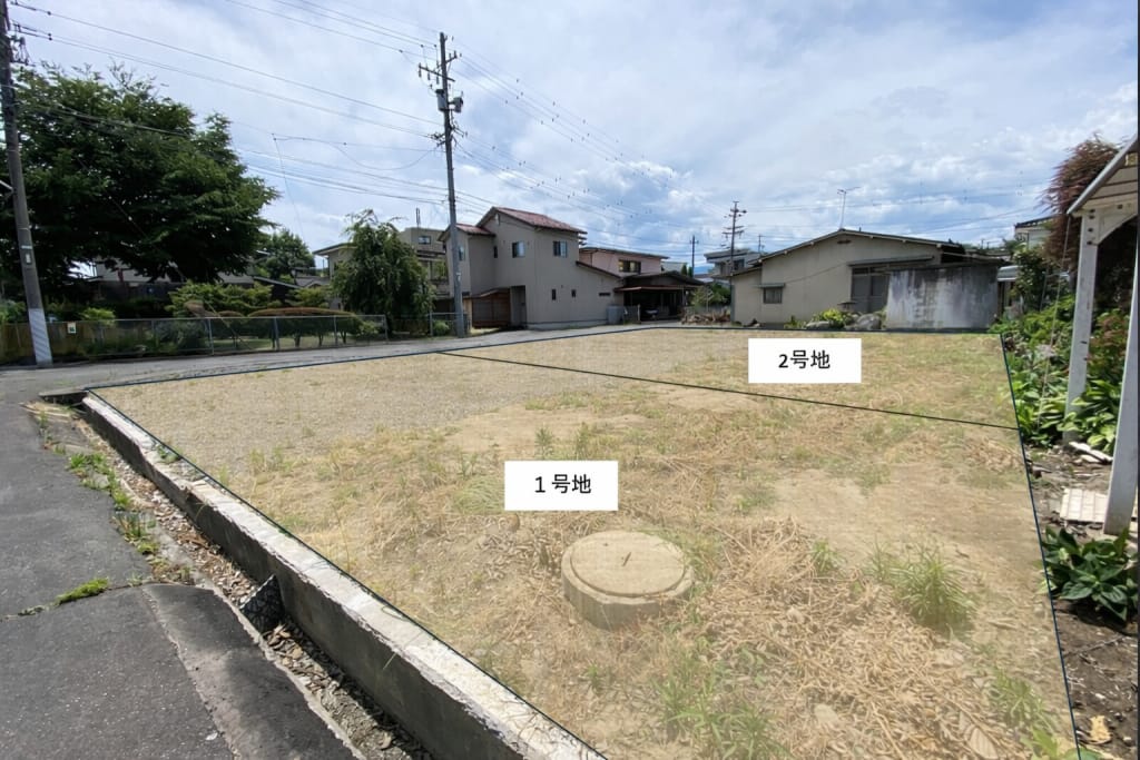東側から見た 区画