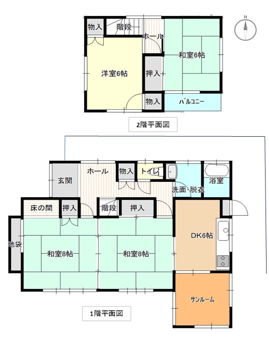現況と間取りが違う場合は、現況優先