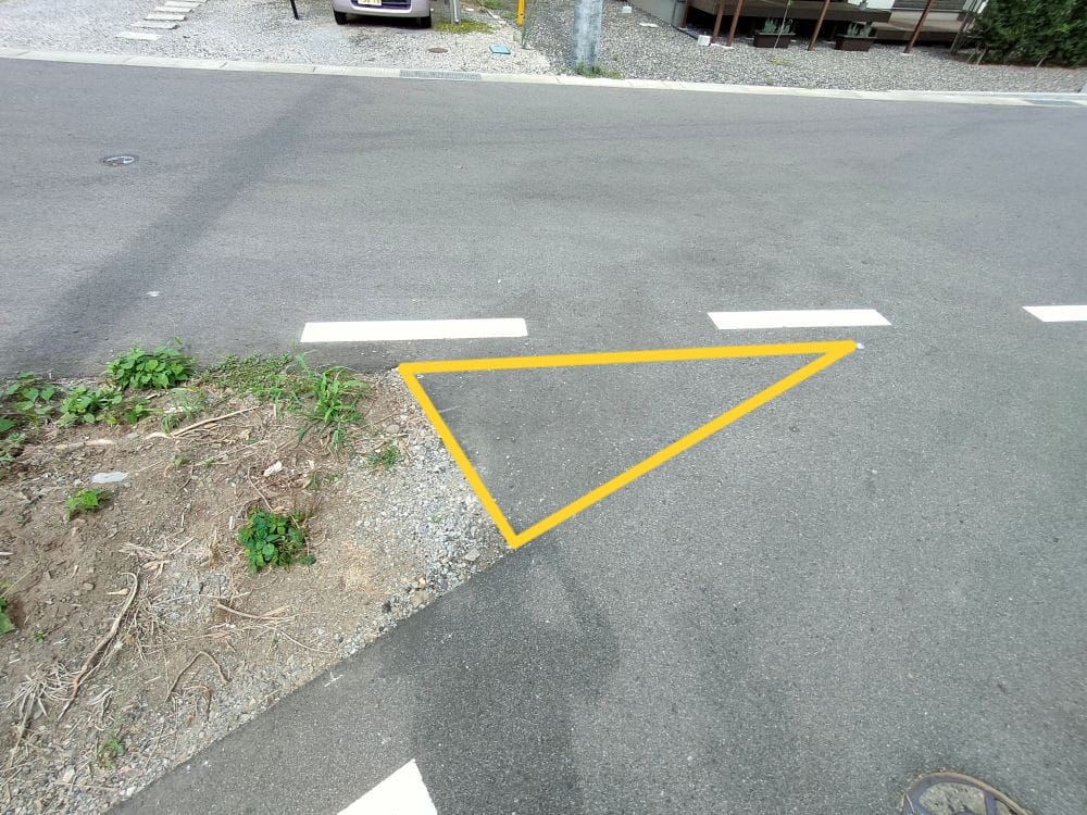 黄色三角部分は活用不可