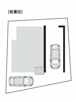 1台分のビルトインガレージとカースペース1台の計2台駐車可能