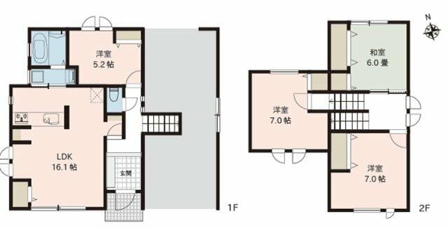 ご家族でも使いやすい部屋数を備えた4LDKのお住まいです。