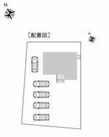 敷地内にカースペース5台分(車種による)あります。