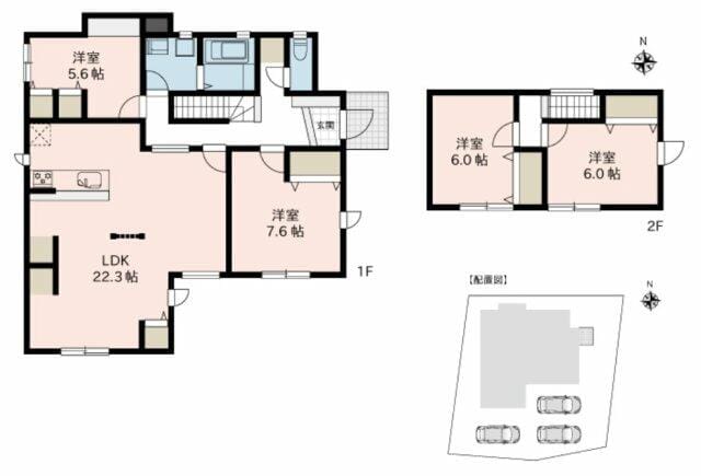 間取りはゆとりのある4LDK。