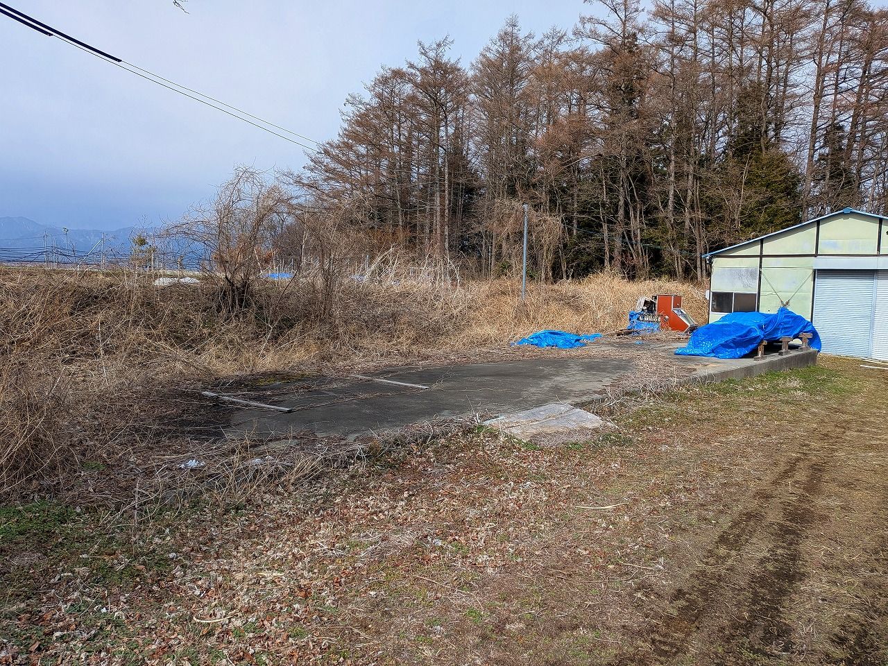 敷地南側の土間