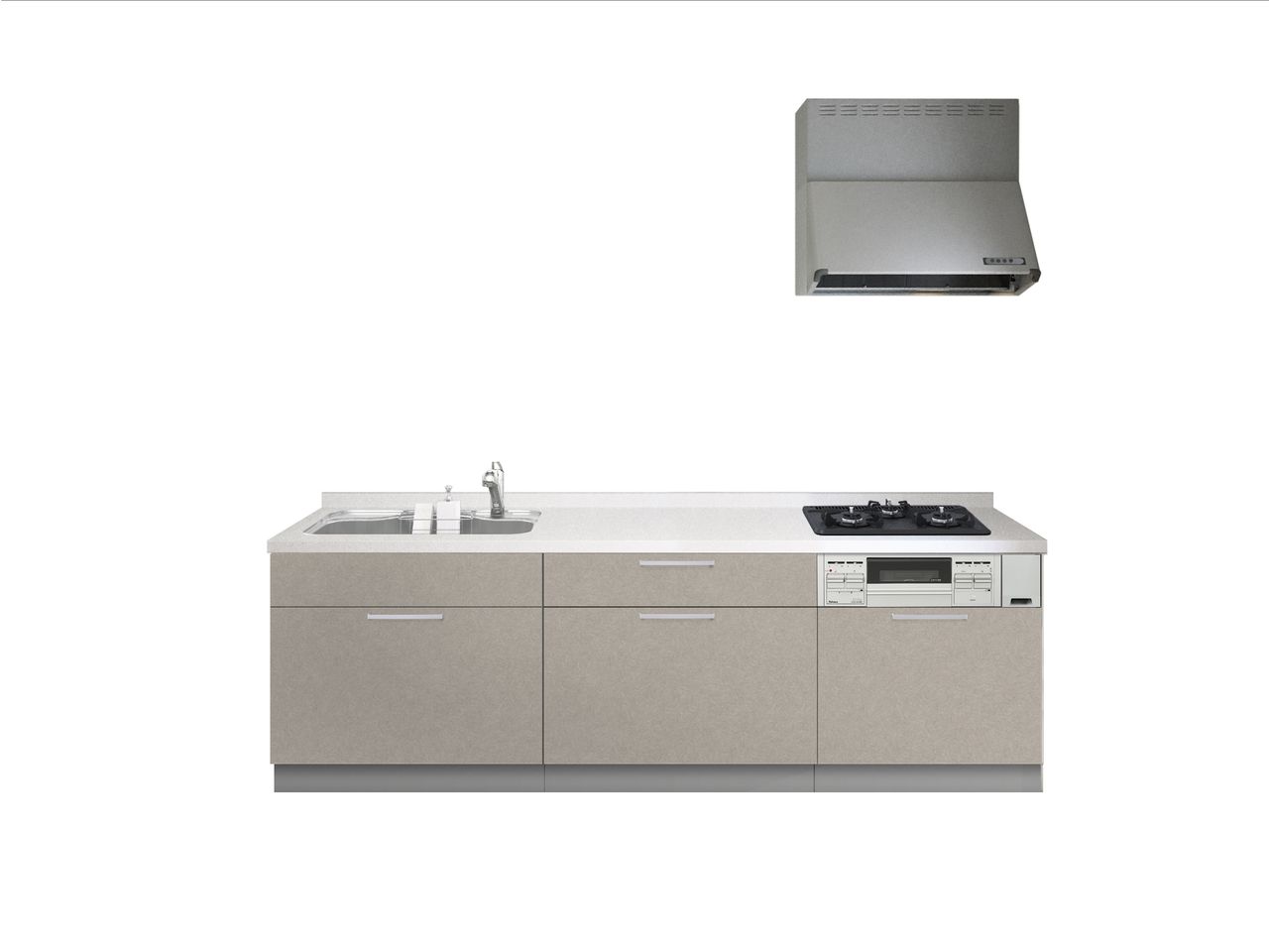 【同仕様写真】キッチンは新品に交換いたします。対面キッチンを配置しますので、リビングの様子を見ながらお料理ができます。仕様の詳細については現況優先になります。