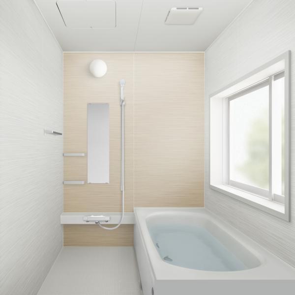 【浴室 リフォーム予定】【同仕様写真】浴室はハウステック製の新品のユニットバスに交換いたします。足を伸ばせる1坪サイズの広々とした浴槽で、1日の疲れをゆっくり癒すことができますよ。現況優先になります。