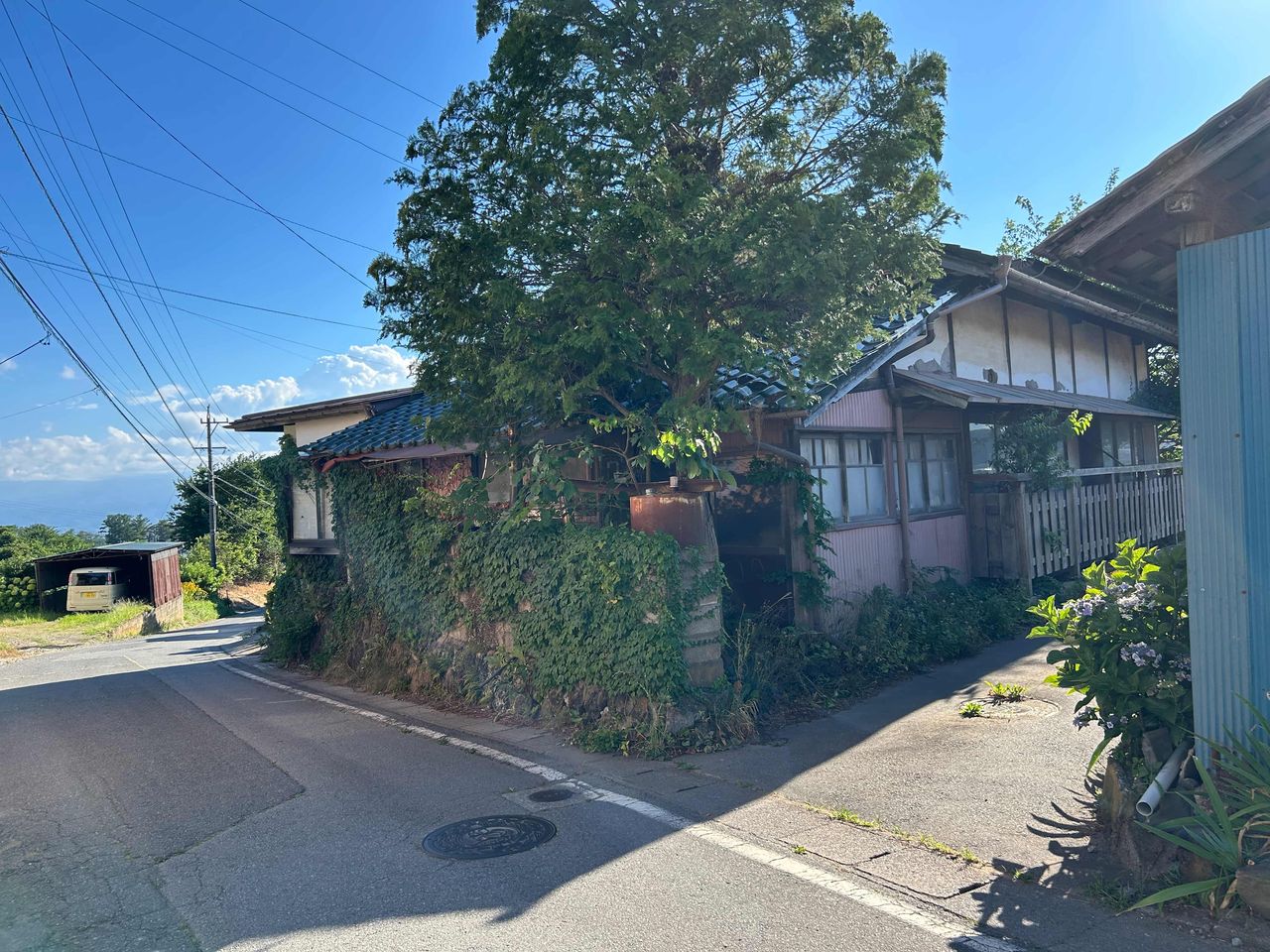 道路から見た外観