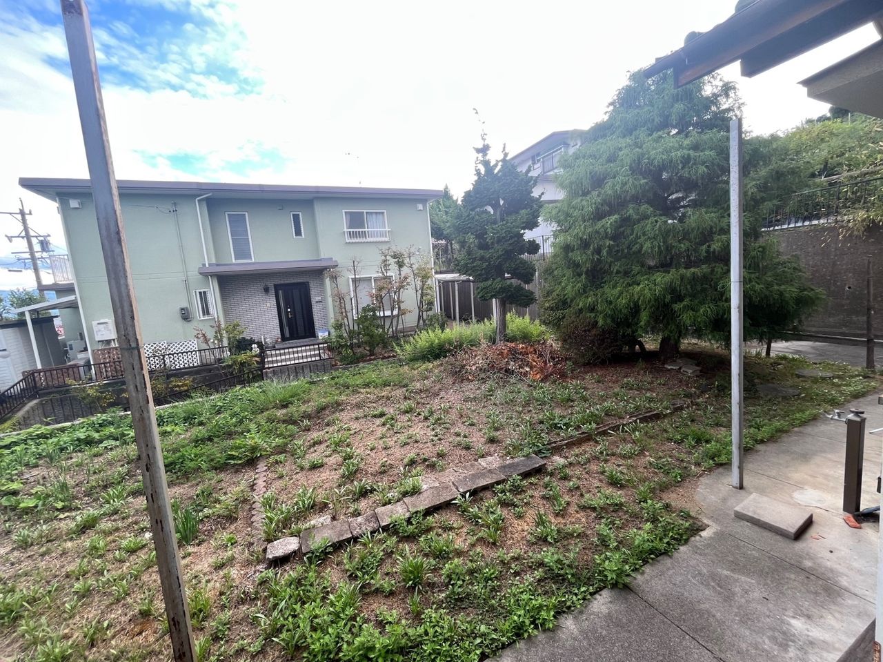 外の立水栓で水まきが可能