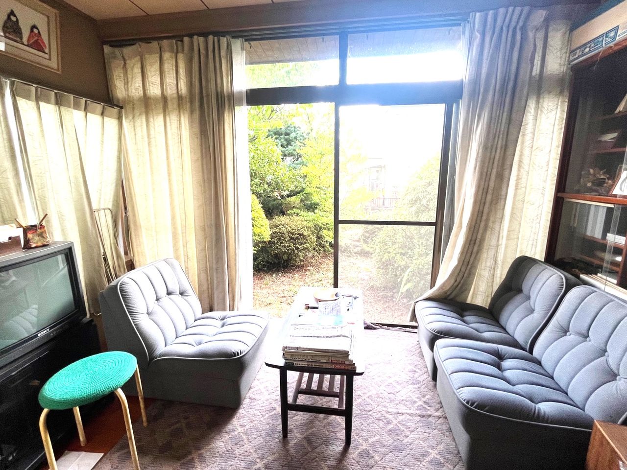 お庭を眺めながら、家族との会話が弾むくつろぎのスペース