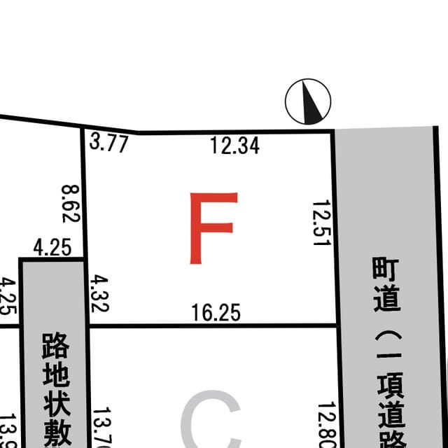 諏訪郡下諏訪町大門 全6区画分譲地 F区画