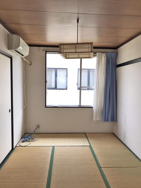 あやめコーポ 201号室 和室6帖(こちらのお部屋にエアコン