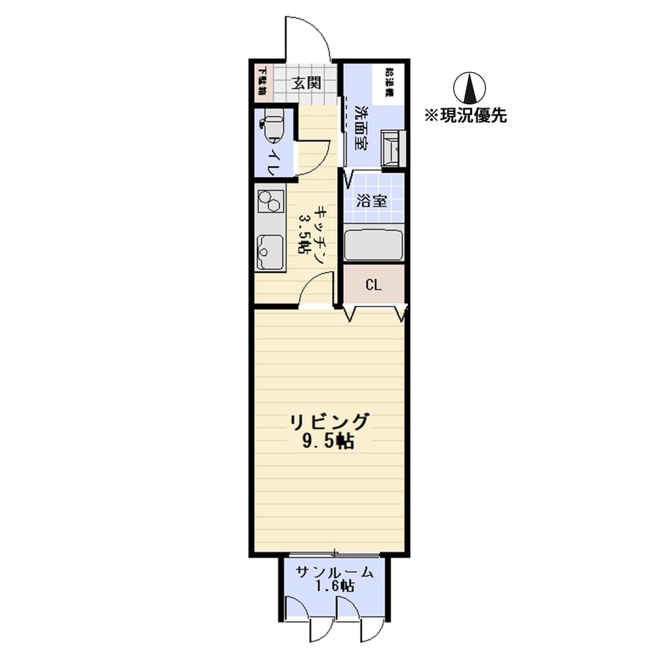 アーツ本庄 203 間取り図