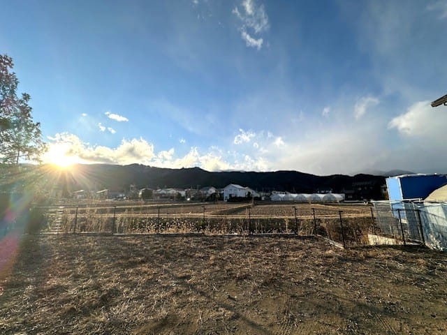 区画10の西側の景観、抜けていて解放感あり 2025.12.5