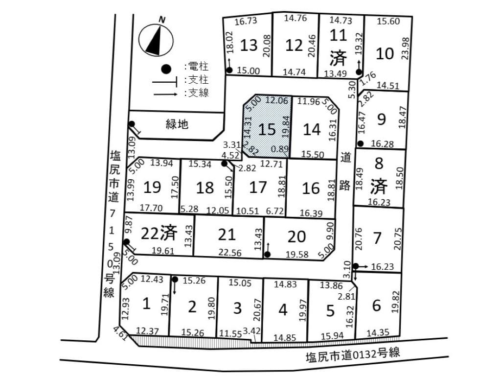 【塩尻駅から都心へのアクセスも◎】全区画800万円以下、90坪超えの広々22区画分譲地が誕生!幅員6mの分譲地内道路も整備し、お車通行も安心。