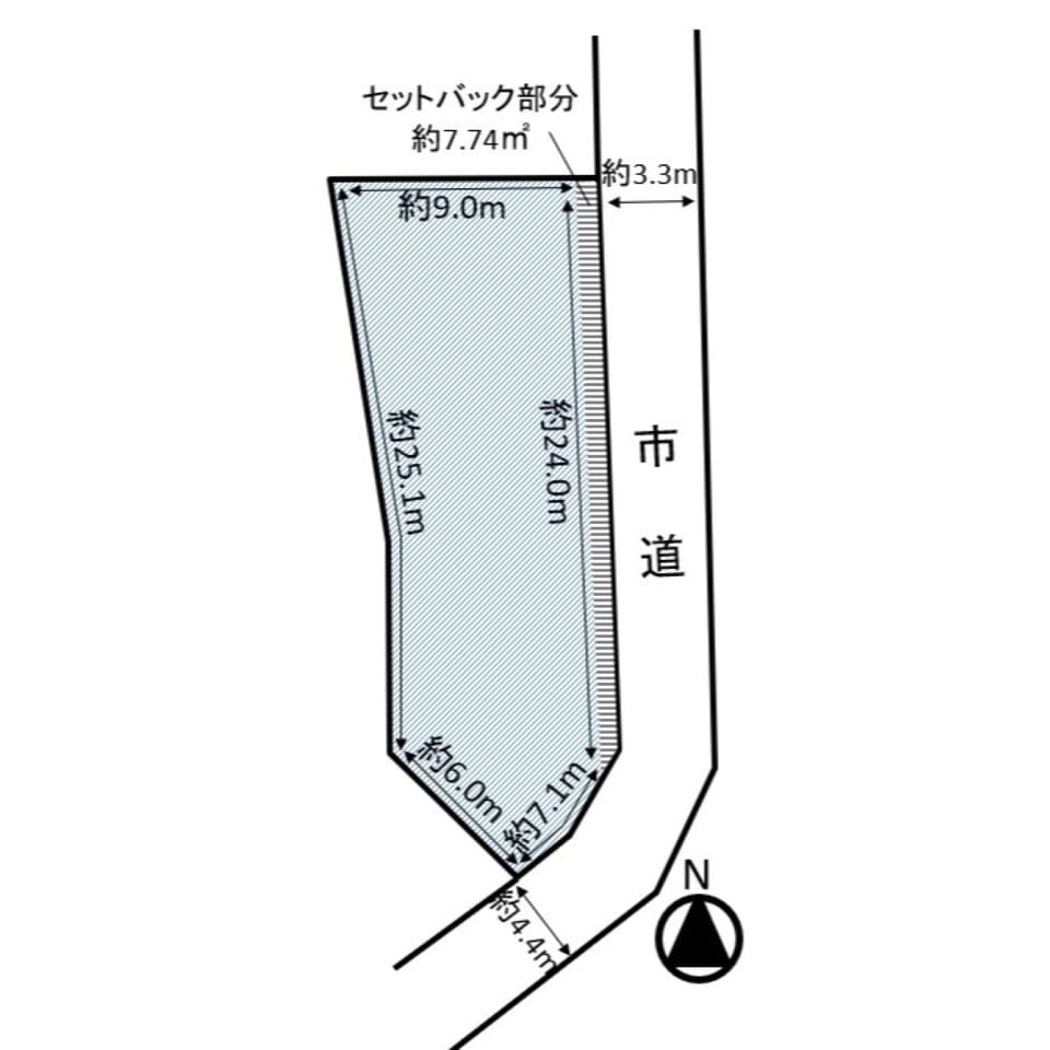 67坪のゆとりある南東角地。開放感と陽当たりに恵まれ、駐車計画やお庭づくりも楽しめます。