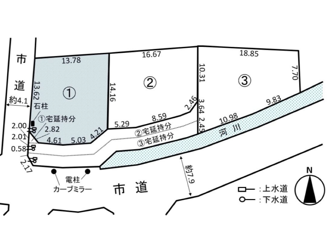 松本市岡田下岡田の閑静な住宅地に、全3区画の分譲地が誕生。各区画70坪前後のゆとりある敷地で、駐車スペースやお庭も確保しやすい広さです。