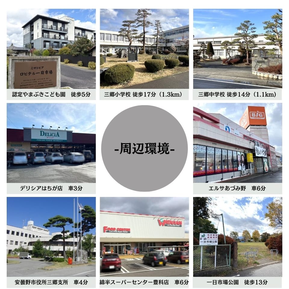 車3~6分圏内にスーパー・商業施設充実で買い物に便利。最寄り駅まで徒歩7分、通勤・通学にも嬉しい立地です。