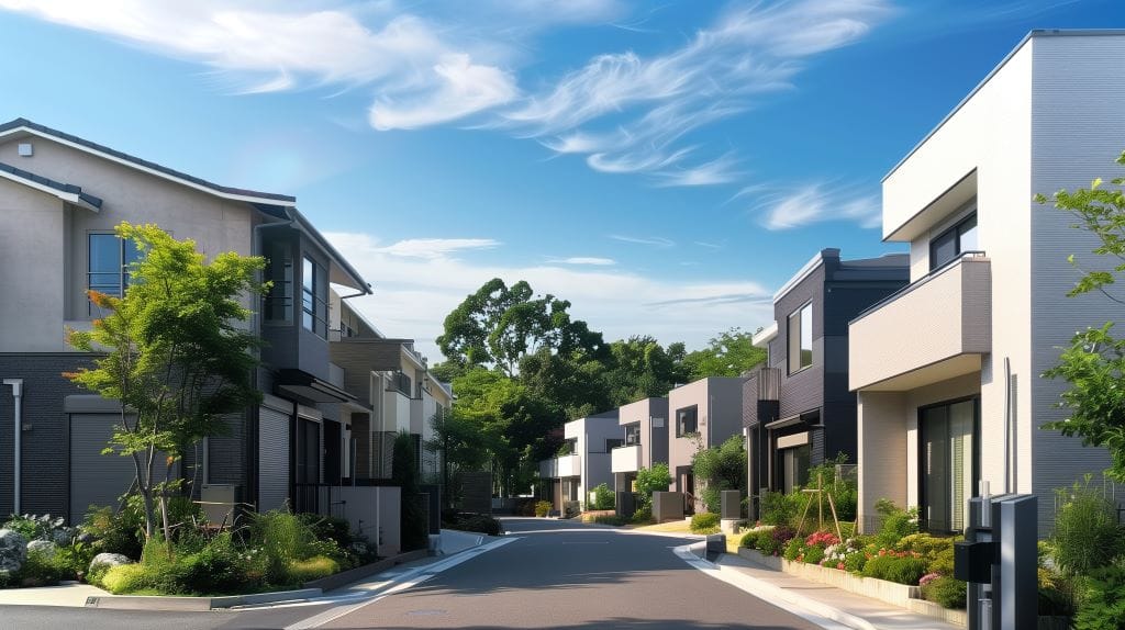 セイブグループは、地域に愛される街づくりを目指します。お客様に「無理のない良質な土地」「無理のない優しい住まい」を提供し安全・安心・快適な暮らしにおける「無理のないちょうどいい」をお届けいたします。※画像は宗賀分譲地の街つくり完成イメージです。