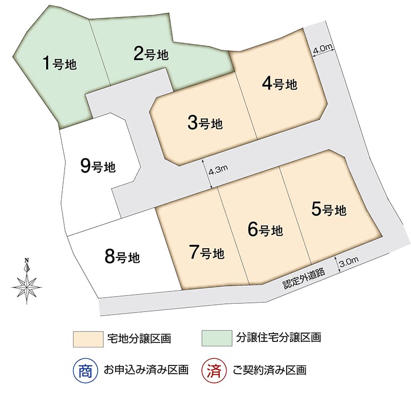 区画図(2026年6月18日現在)