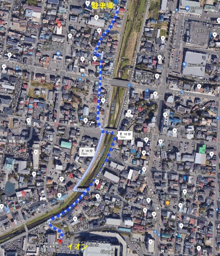 イオンまでの案内図