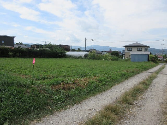 前面道路東側から撮影(2025年8月)