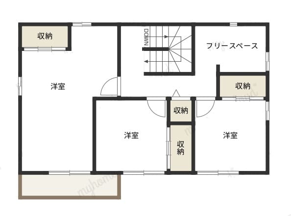 2階間取図