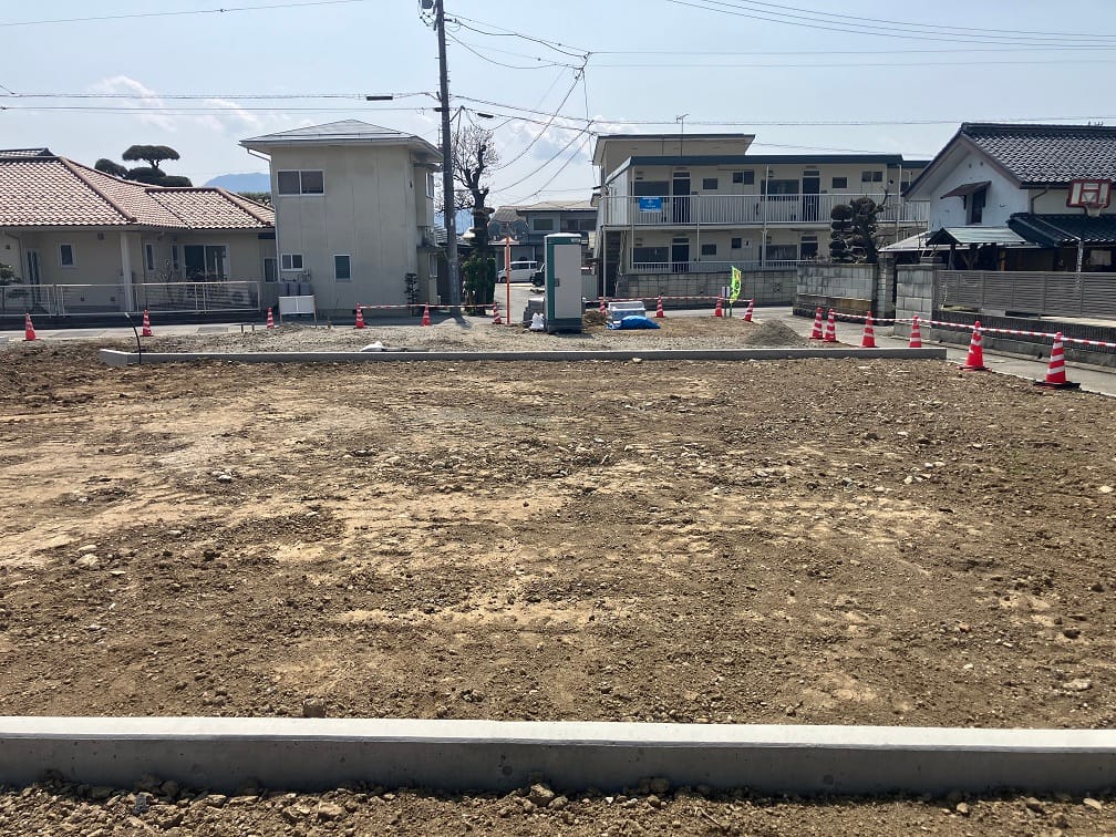 2号地(中区画) 北から