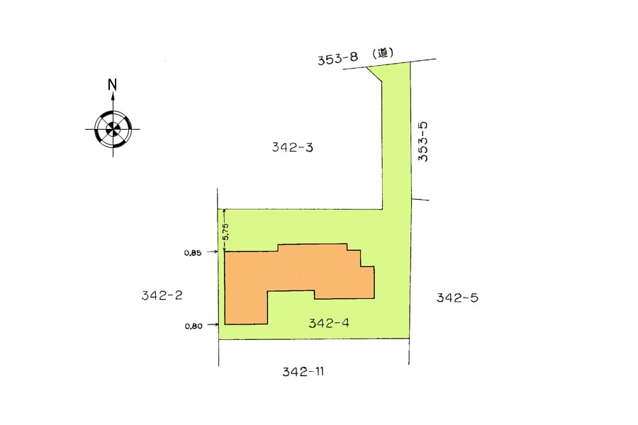敷地と建物配置
