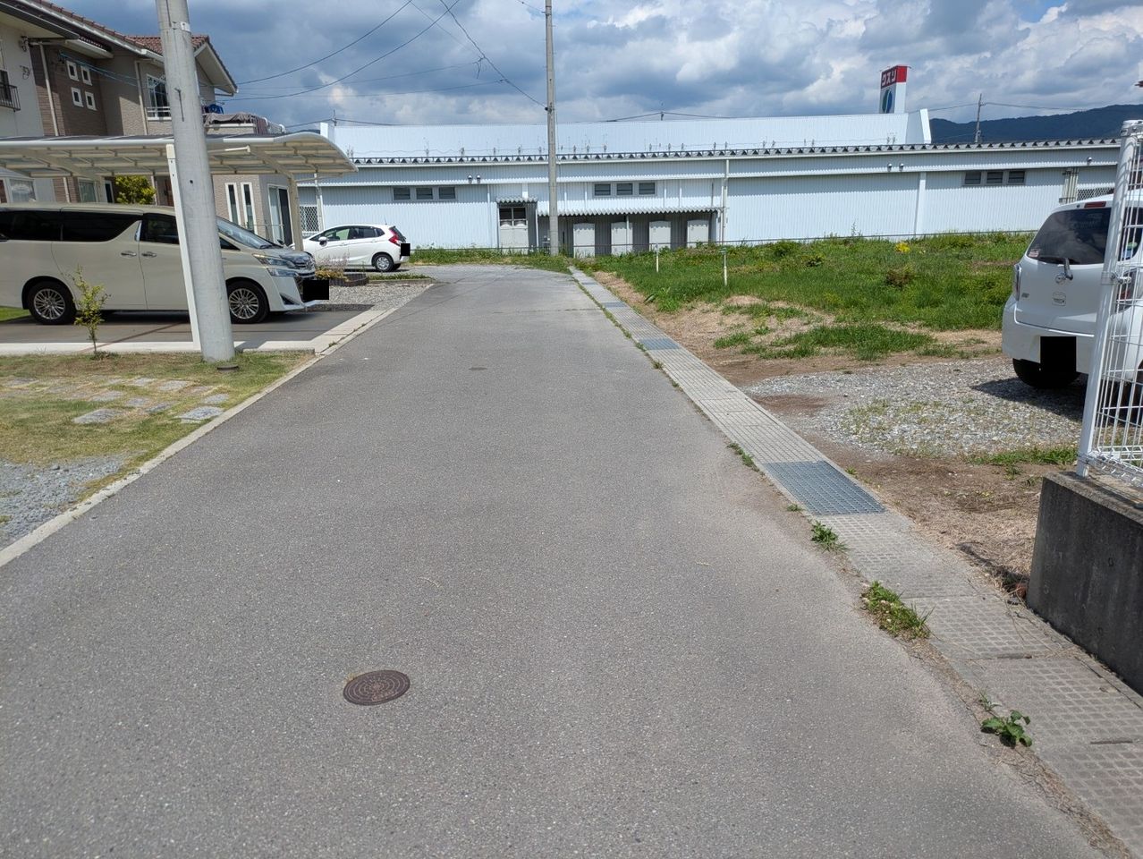 前面、位置指定道路