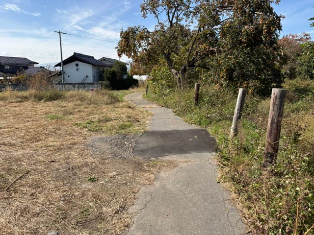 前面道路 東から西へ