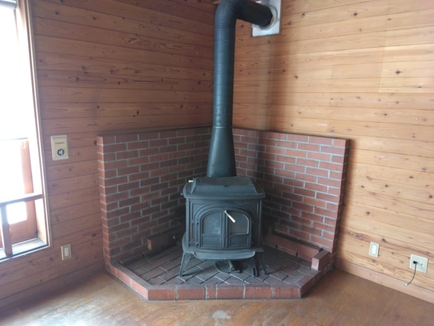 薪ストーブ、2階