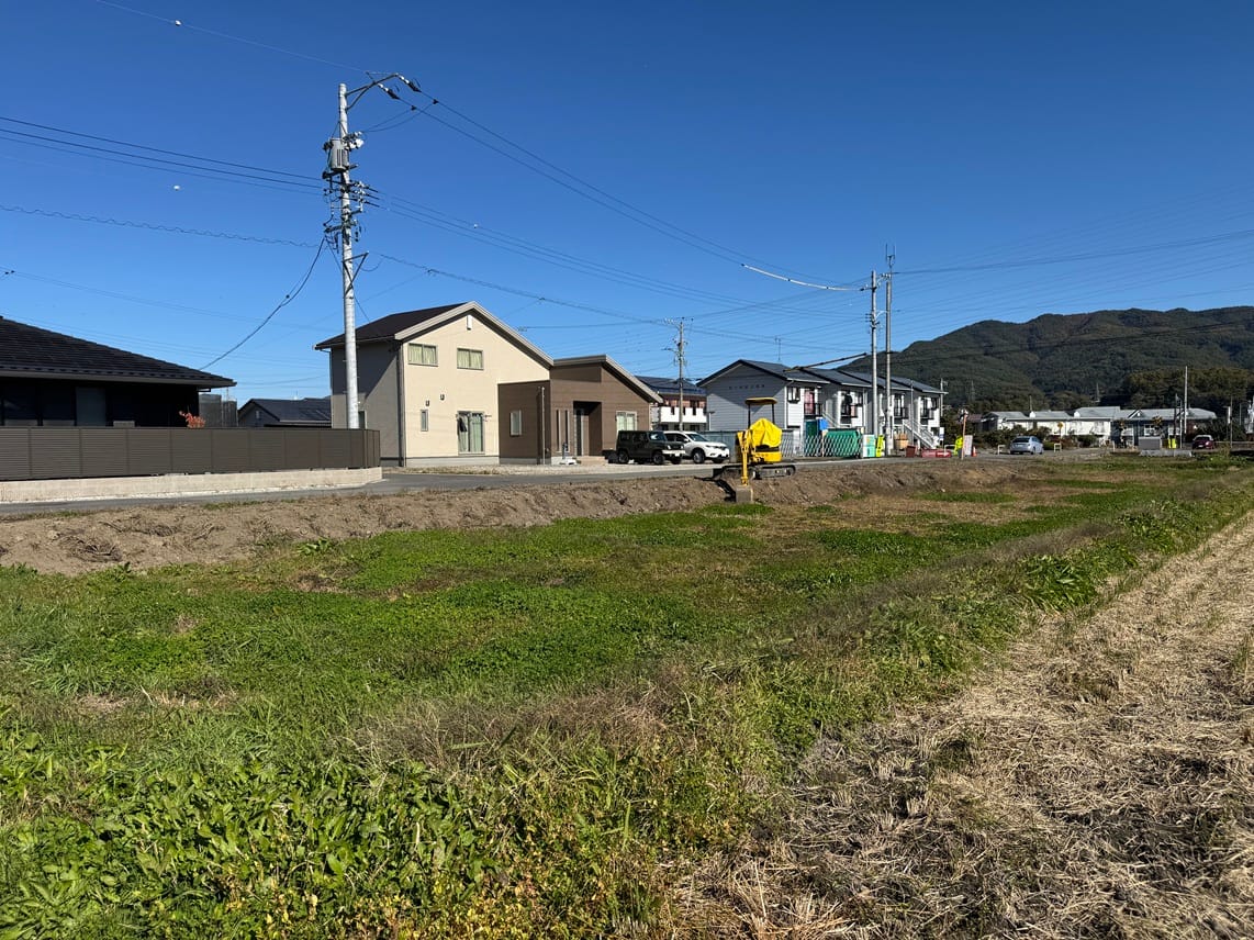 南西から北東へ撮影