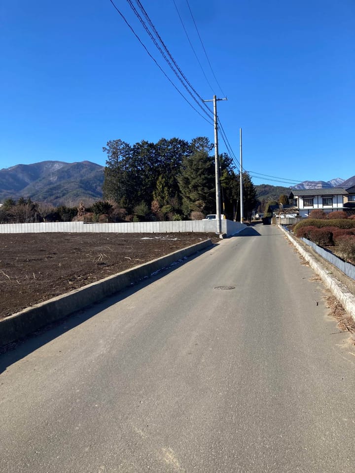 北側道路 西方向