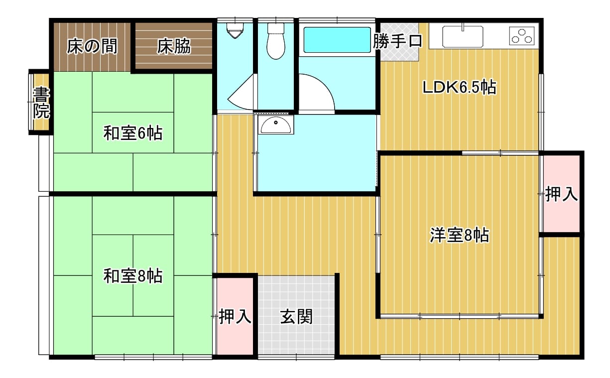 平屋 間取り図