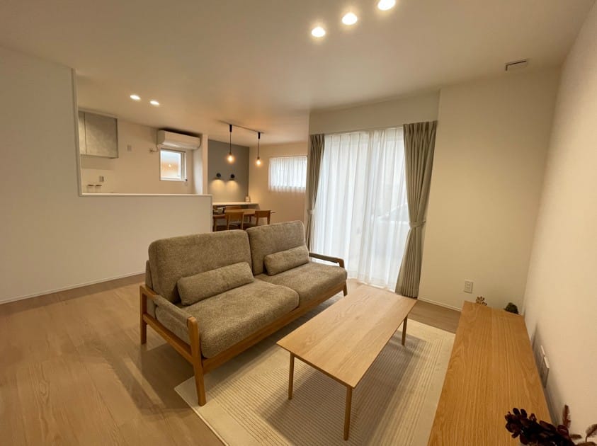 広々LDKは19帖です