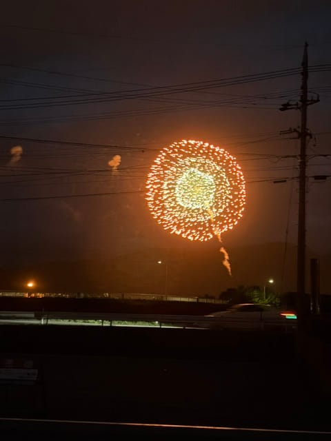 分譲地から見える花火②