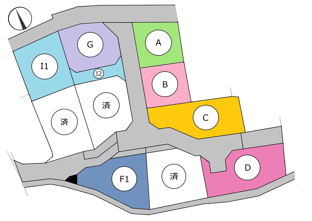 分譲地全体区画図