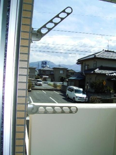 ベランダ物干し置きです。