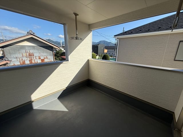 バルコニーが広々としていますね。