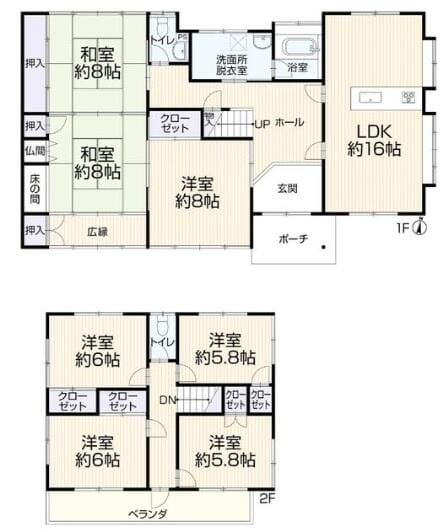 二世帯住宅としてもおすすめな7LDKリフォーム済み中古住宅で