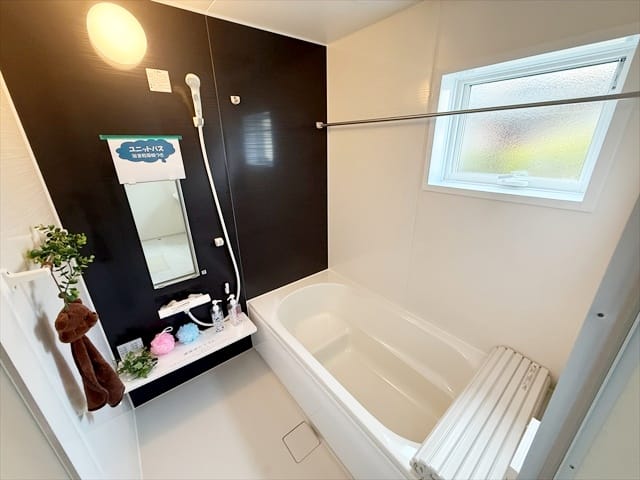 お風呂も広々としていますので、毎晩入るお子さんとの入浴がさらに楽しくなりそうですね。