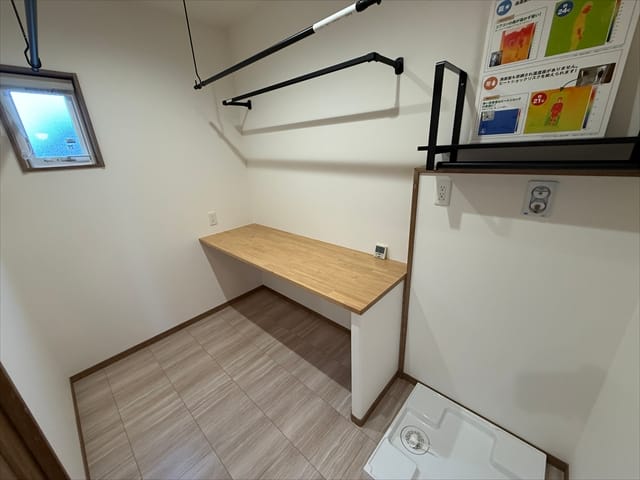こちらがランドリールームでございます。