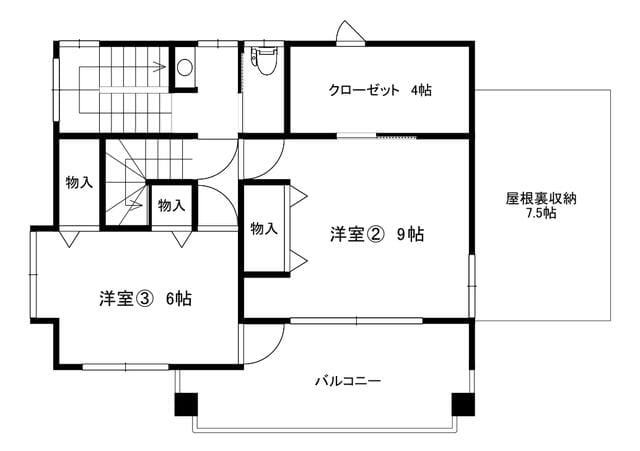 2Fの間取りになります。
