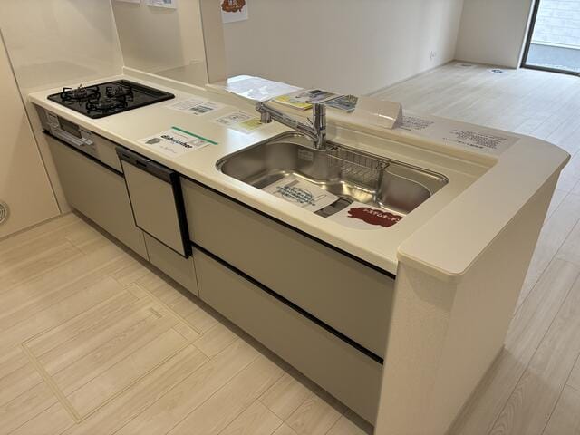 シンクも広くて使いやすい