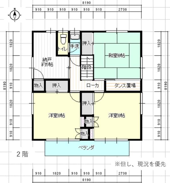 2階の間取図です