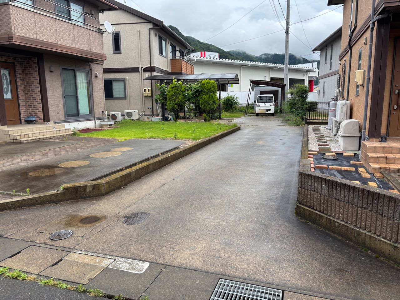 前面道路からの進入部分