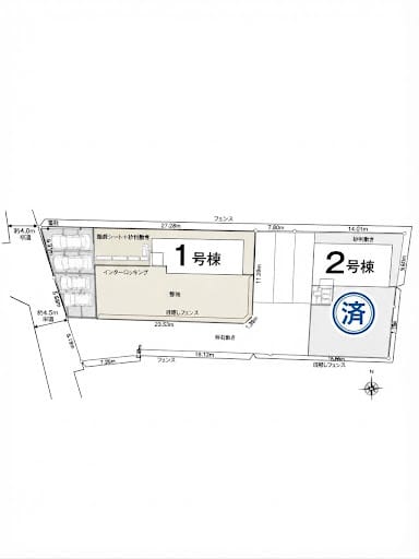 ①号 区割り図
