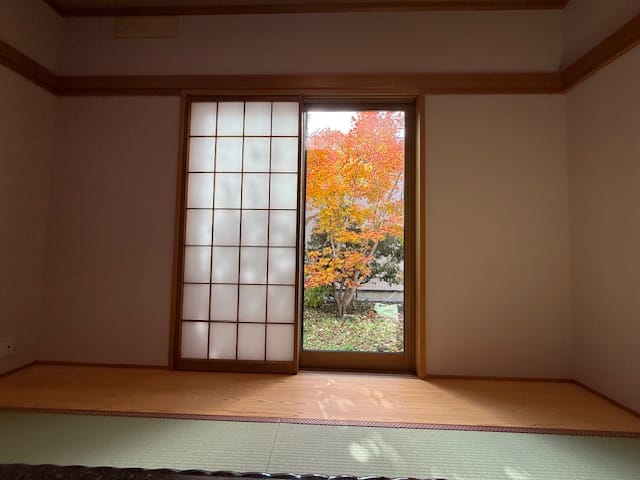 秋には紅葉したもみじがキレイです