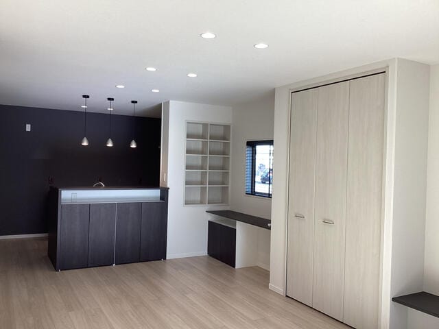 収納が充実したリビング